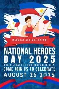 Honoring the Legacy, Embracing the Responsibility Poster template