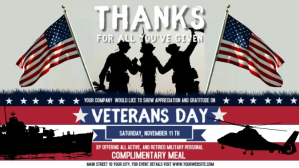 Abu-abu Veterans Day Appreciation Facebook-covervideo Template