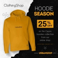 Hoodies Ad Instagram Image template