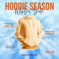 Hoodies Ad Winter Sale Instagram Image template