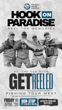 White Fishing Tour Promotion Instagram-verhaal Template