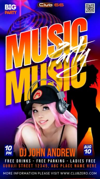 hookah & drinks party, Instagram Story template