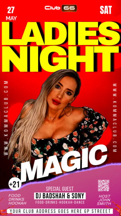 hookah & drinks party Instagram Story template