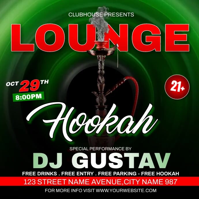 Copy of Hookah Ads | PosterMyWall