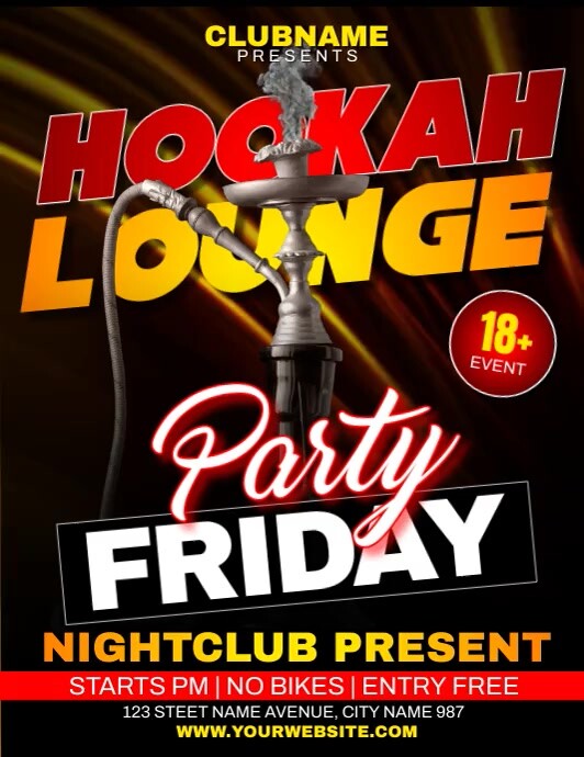 Plantilla de Hookah Ads | PosterMyWall