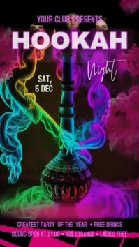 Hookah Digital Display (9:16) template