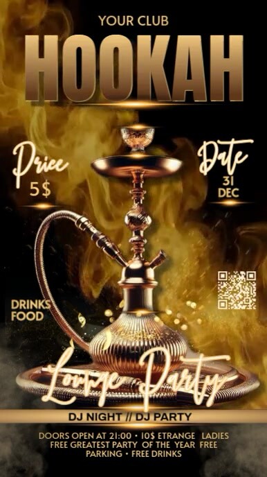 Hookah Digital Display Template | PosterMyWall