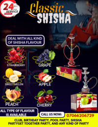 HOOKAH FLYER template