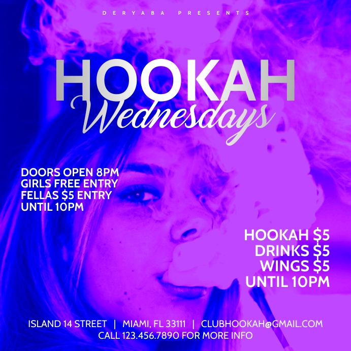 Shisha Promotion Copy of Hookah Instagram Promo Banner | PosterMyWall