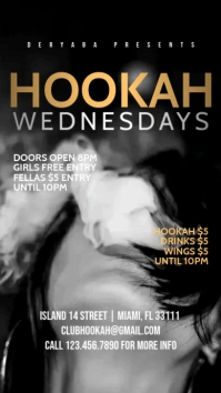 Hookah Instagram Promo Story Stories template