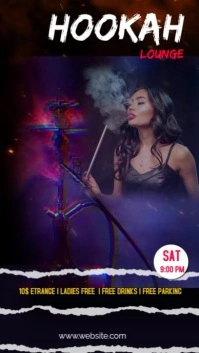 hookah launge Digital Display (9:16) template