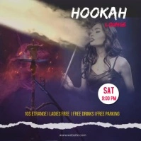 hookah launge Square (1:1) template