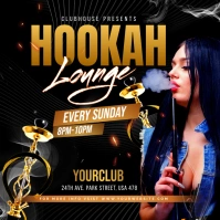 hookah lounge Instagram-Beitrag template