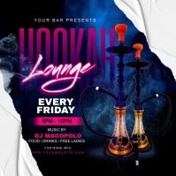 hookah lounge Post Instagram template