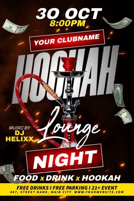 Hookah Lounge Iphosta template