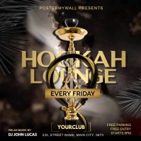 hookah lounge Instagram Post template
