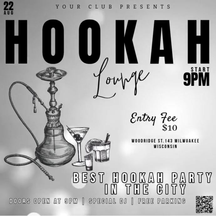 Hookah Lounge Template PosterMyWall