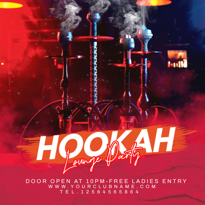 Shisha Promotion Hookah Lounge Flyer Template | PosterMyWall