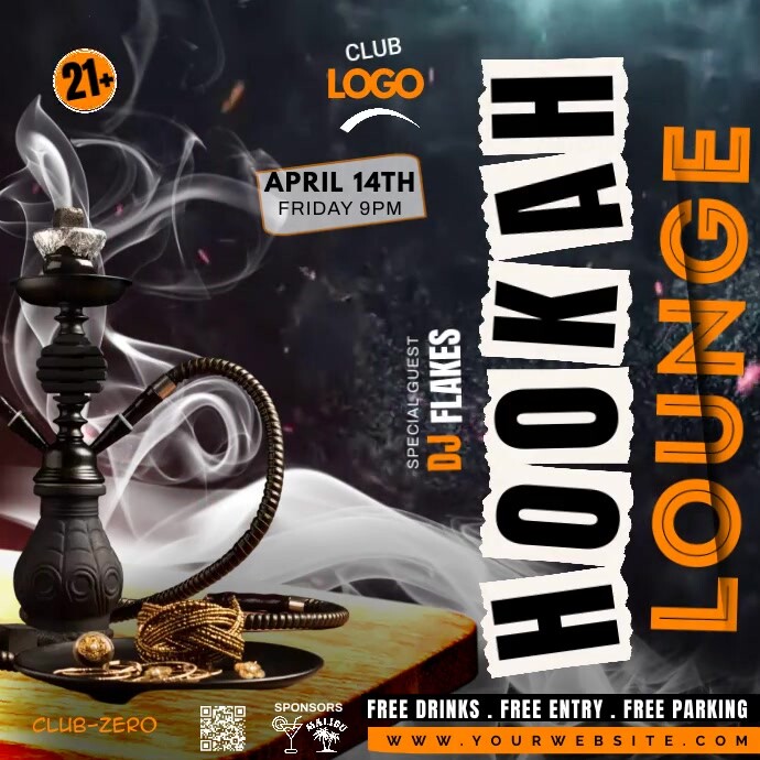 Longe Part HOOKAH LOUNGE PARTY FLYER TEMPLATE | PosterMyWall