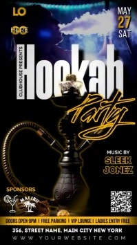 HOOKAH LOUNGE PARTY FLYER TEMPLATE Instagram Story