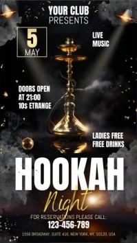 Hookah Night Instagram Story template