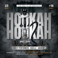 Hookah Party Instagram Post template