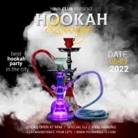 hookah party Instagram Post template