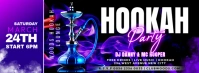 Hookah Party Shisha Lounge event ticket invitation flyer poster template Facebook cover photo