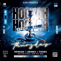 hookah thursday party Instagram Post template