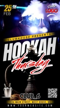HOOKAH THURSDAY PARTY FLYER TEMPLATE Instagram Story