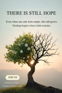 Wit Hope and Healing Poster Template