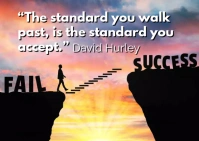 Hope and success powerful editable quotes Postcard template