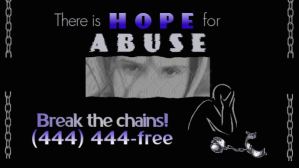Hitam Abuse Awareness Video copertina Facebook Template