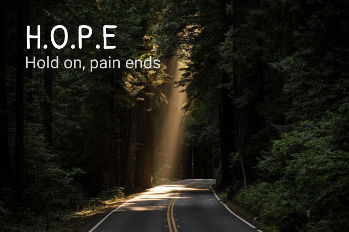 Hope inspirational quote flyer template | PosterMyWall