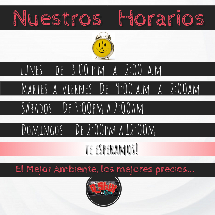 Horarios Template | PosterMyWall