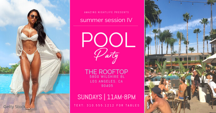 Horizontal Pool Party Flyer Template Eventbrite Measurements Template Ikhava Yomcimbi WeFacebook