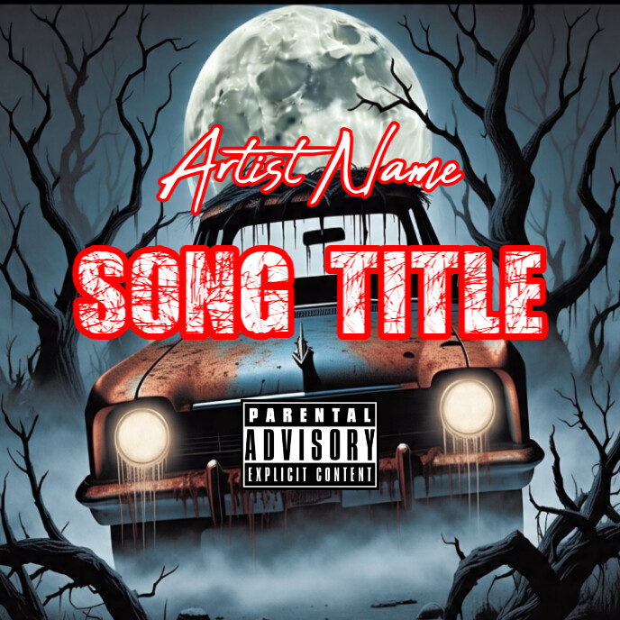 Horror Album Cover Album Cover template