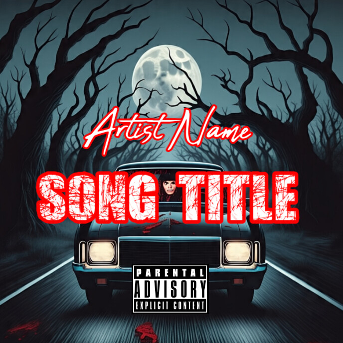Horror Album Cover Album Cover template