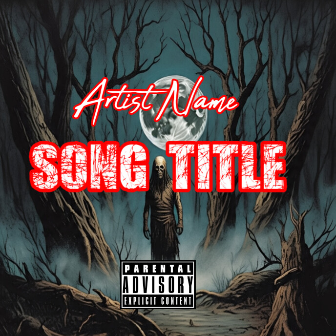 Copy of Horror Album Cover Album Cover | PosterMyWall