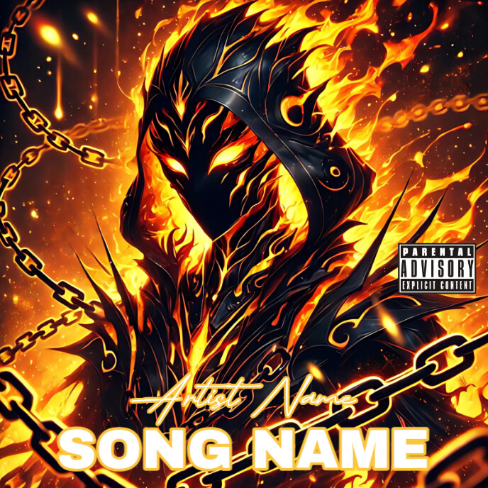 Horror Album Cover template