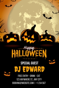 Halloween Bar flyer Template | PosterMyWall