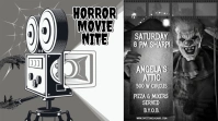 Horror Movie Night Invitation Digital Display (16:9) template