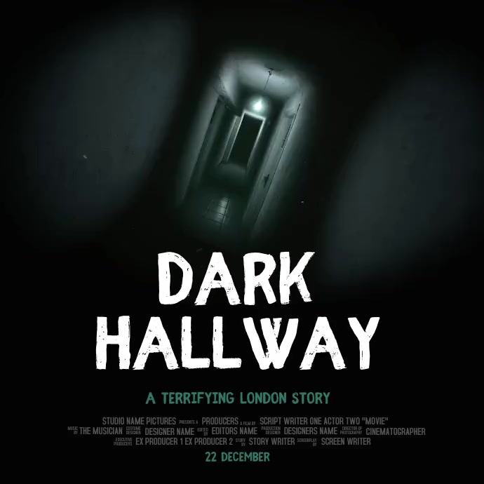 Horror Movie Poster Template PosterMyWall