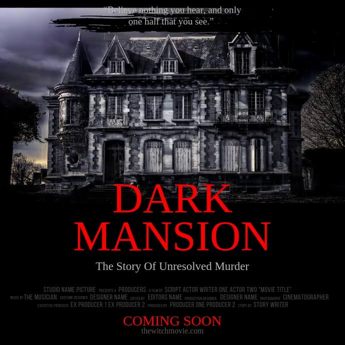 Horror Movie Trailer Template