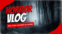 Horror Vlog Youtube Thumbnail Tempalte template