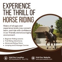 Horse Back Riding Ads Pos Instagram template