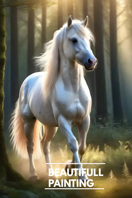Horse Template PosterMyWall