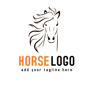 Horse head logo template