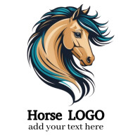 Horse LOGO Logotipo template
