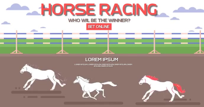 HORSE RACING AD SOCIAL MEDIA TEMPLATE | PosterMyWall
